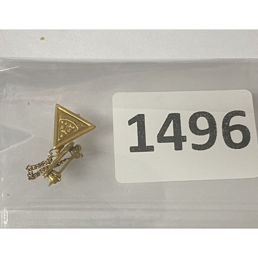 Masonic Job's Daughters Member Pin IYOB FILIAE Jobs Gold Filled - Picture 8 of 8